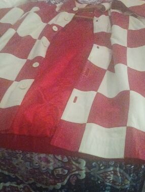 Vintage Genuine Leather Short And Shirt. Matching Leather Short Outfit